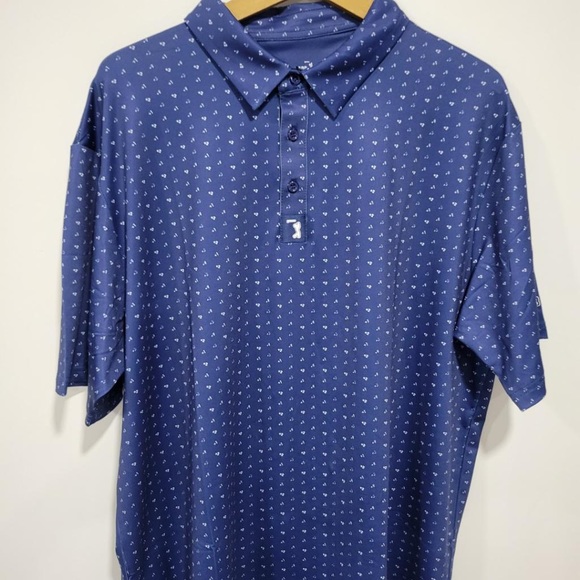 Men's Play Bad Look Good Par Golf Polo Shirt BogeyBros Blue Size S - Picture 3 of 11
